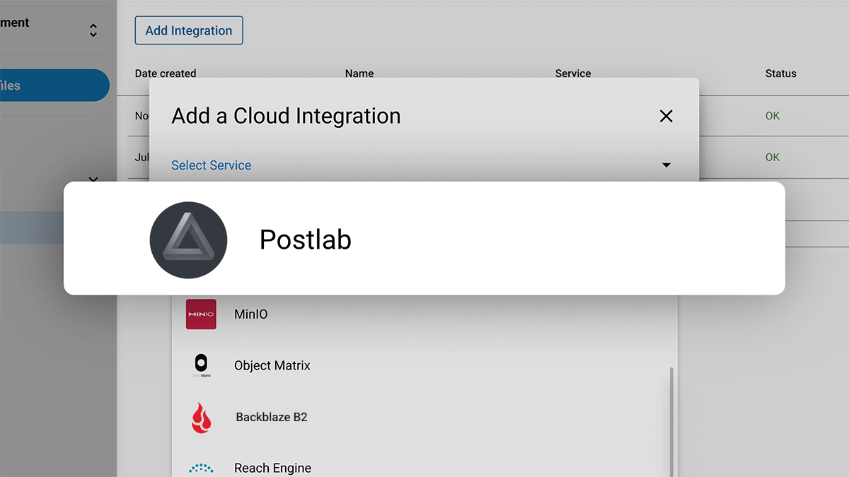 postlab-cloud-integrations postlab cloud integrations